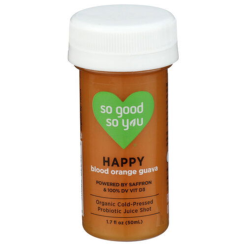 SO GOOD SO YOUood Orange Guava Juice Shot Happy - 1.7 Fluid Ounce