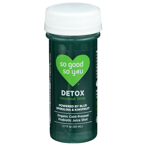 SO GOOD SO YOUconut Lime Juice Detox Probiotic Shot - 1.7 Fluid Ounce
