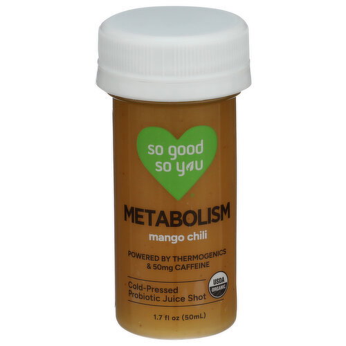 So Good So You Mango Chili Metabolism Probiotic Shot - 1.7 Fluid Ounce Image 1 of 4