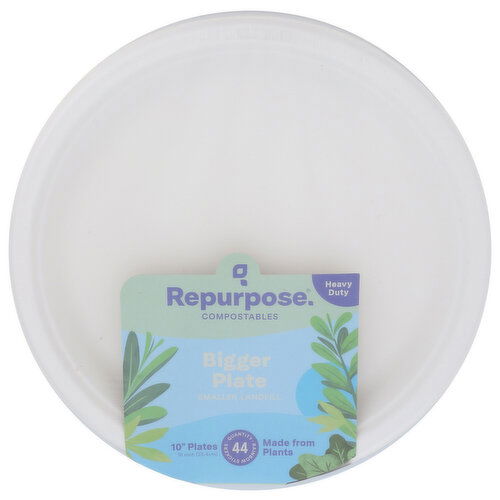 REPURPOSE Plates Bagasse - 44 Count