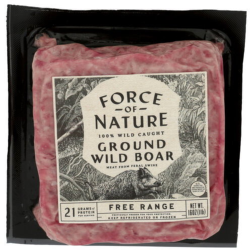 Force Of Nature 100% Wild Caught Ground Boar - 16 Ounce Image 1 of 4