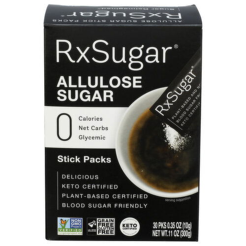 RXSUGAR Thirty Stick Pack Carton Allulose - 0.367 Ounce - 30 Count