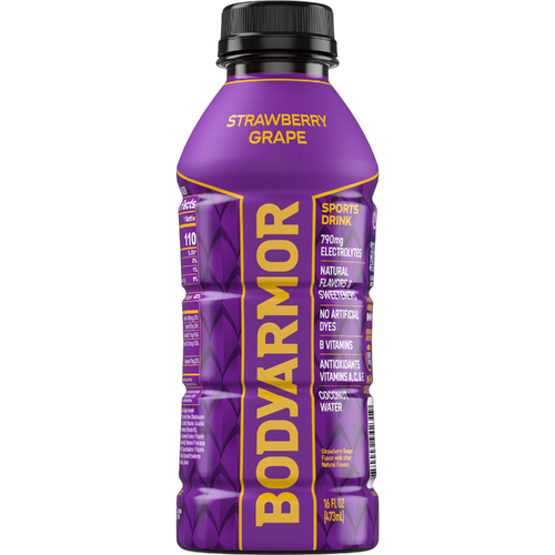 Bodyarmor Strawberry Grape Electrolyte Sports Drink, Bottle - 16 Fluid Ounce