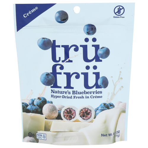 TRUFRU Blueberry Nature's Hyper-Dried Blueberries & Crème - 4.2 Ounce