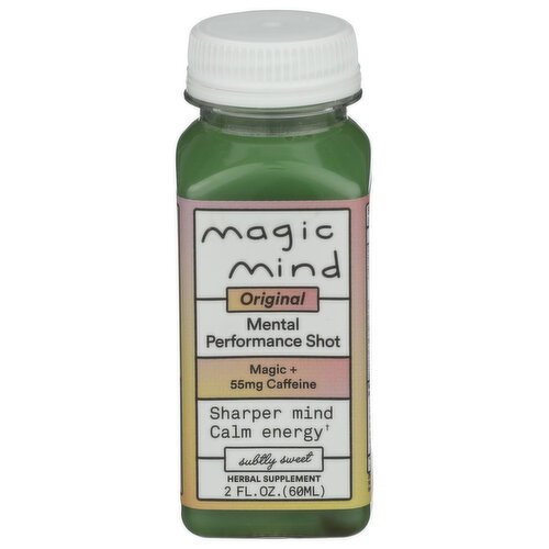 Magic Mind Subtly Sweet Still Liquid Mental Performance Shot, Original 4PK - 2 Fluid Ounce Image 1 of 2