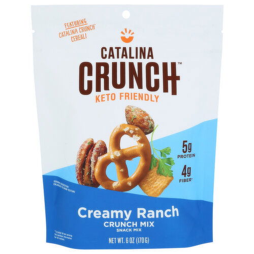 Catalina Crunch Creamy Ranch Keto Friendly, Low Carb Mix Snack Protein Snacks - 6 Ounce