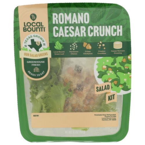 LOCAL BOUNTI Romano Caesar Crunch Salad Kit - 5.3 Ounce
