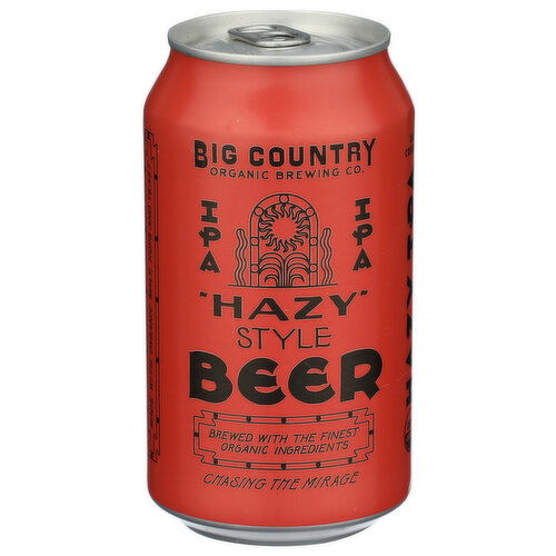Big Country Organic Brewing CO. Hazy Ipa - 12 Fluid Ounce