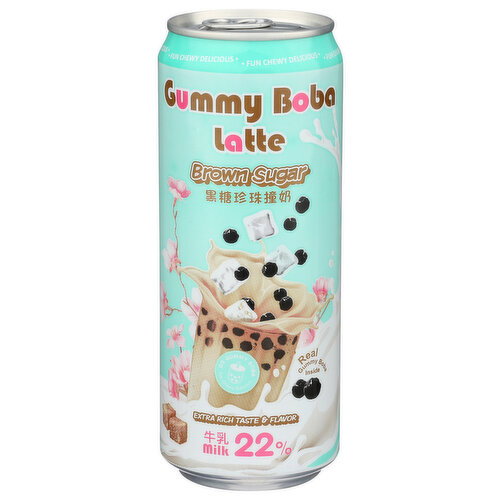 O's Bubble Gummy Boba Latte Brown Sugar - 15.9 Fluid Ounce Image 1 of 4