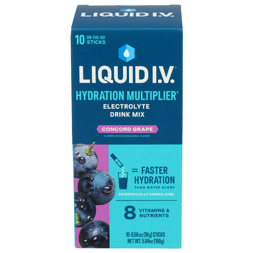 LIQUID I.V. Hydration Multiplier Electrolyte Drink Mix - 0.564 Ounce - 10 Count
