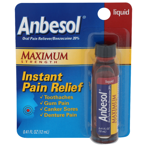 Anbesol Instant Pain Relief - 0.41 Fluid Ounce Image 1 of 2