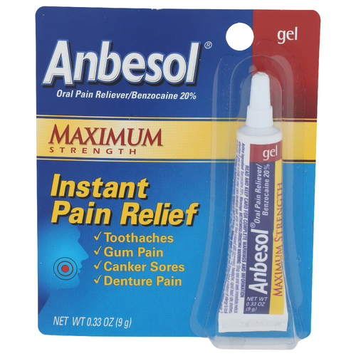 Anbesol Gel Oral Pain Relieverbenzocaine 20% - 0.33 Ounce