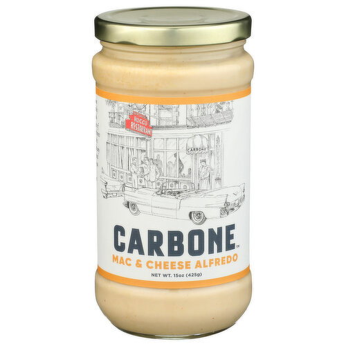 Carbone Fine Foods Mac & Cheese Alfredo Pasta Sauce - 15 Ounce Image 1 of 4