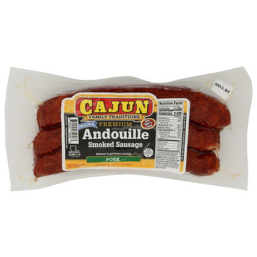 CAJUN FAMILY TRADITIONS Andouille Smoked Sausage - 16 Ounce