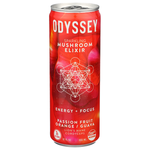 Odyssey Elixir Passion Fruit Orange Guava Sparkling Energy - 12 Fluid Ounce