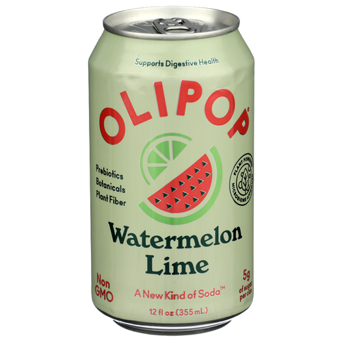 Olipop Watermelon Lime A New Kind Of Soda - 12 Fluid Ounce Image 1 of 4