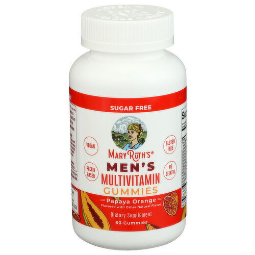MARYRUTH's Papaya Mens Multivitamin Gummies - 60 Count Image 1 of 3