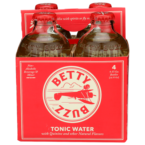 Betty Buzz Tonic Water - 9 Fluid Ounce - 4 Count