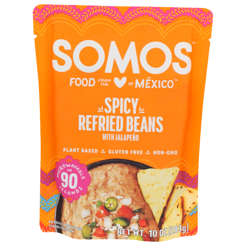 Somos Spicy Refried Beans - 10 Ounce