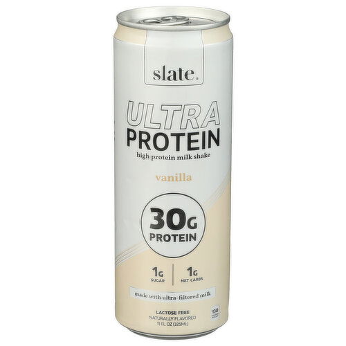 Slate Vanilla Rtd Protein 4PK Ultra Milk Shake - 11 Fluid Ounce Image 1 of 4