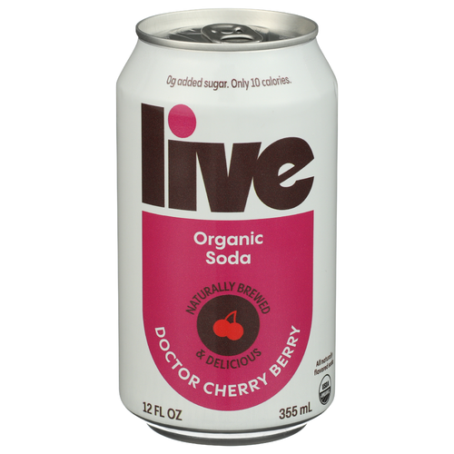 Live Soda Spicy Cherry Berry Doctor - 12 Fluid Ounce