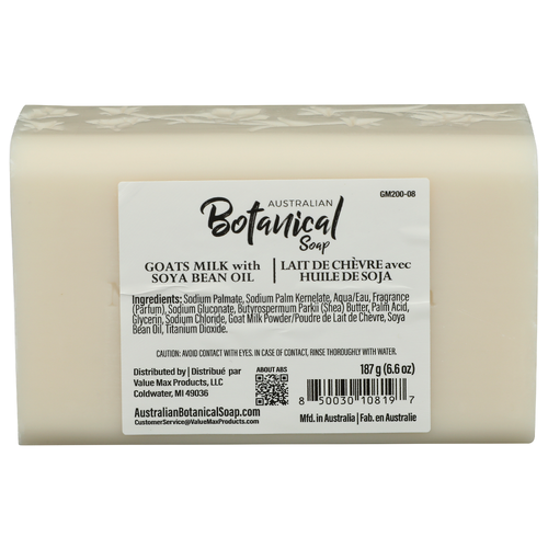 Australian Botanical Soap Goats Milk With Soya Bean Oil Soap Bar - 187 Gram Image 1 of 3