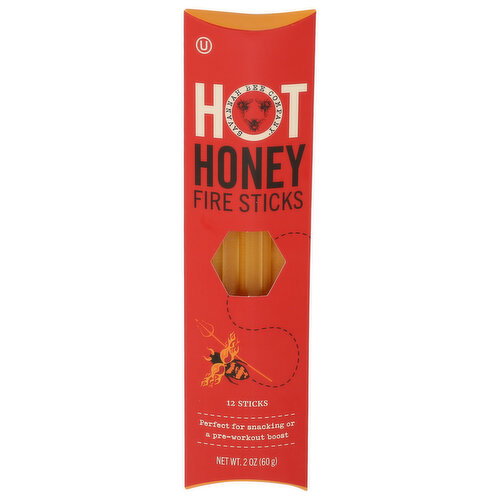 Savannah Bee Company Hot Honey Firesticks - 0.167 Ounce - 12 Count