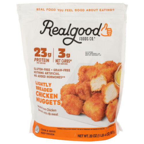 REAL GOOD FOODS CO. Low Carb Chicken Nuggets - 20 Ounce