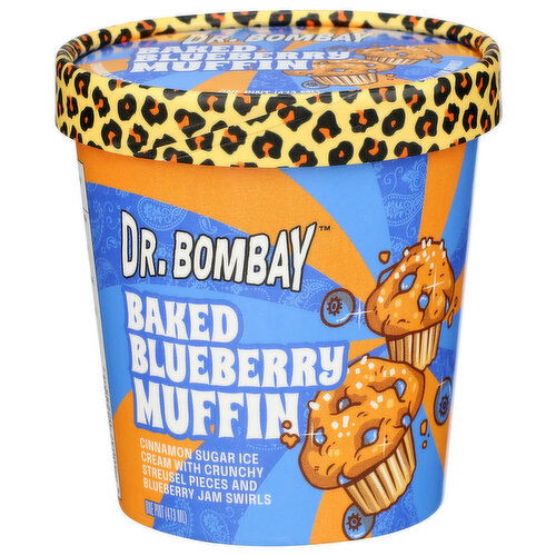 DR. Bombay Blueberry Baked Muffin Ice Cream - 1 Pint