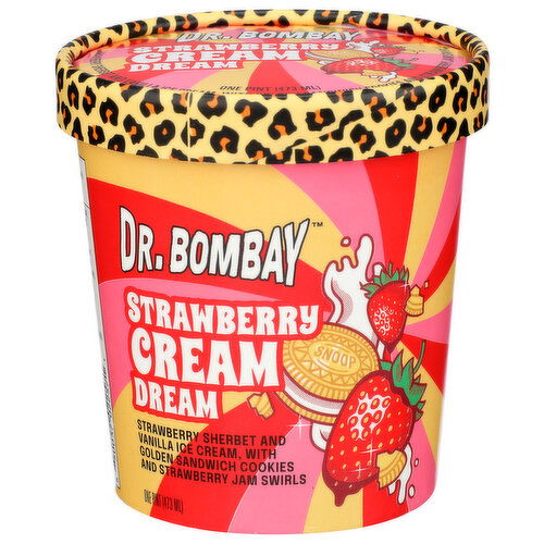 DR. Bombay Strawberry Cream Dream Ice - 1 Pint
