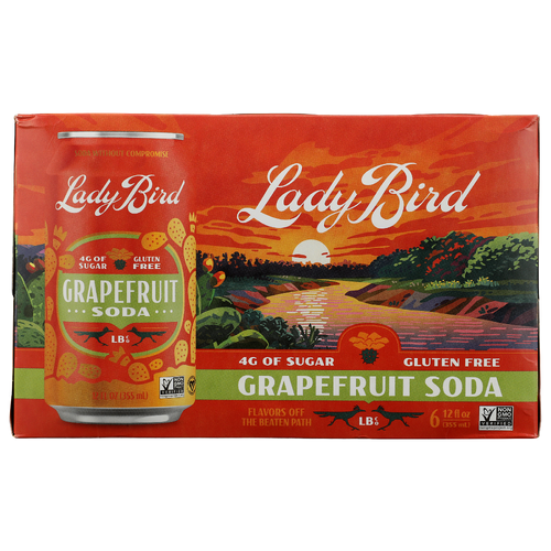 Lady Bird Soda CO. Grapefruit 6PK - 6 Count