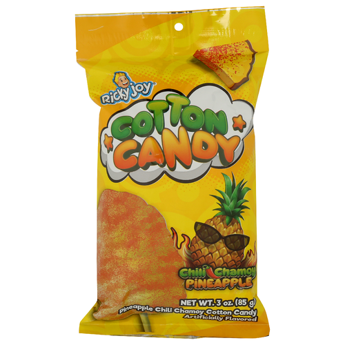 Ricky Joy Chili Chamoy Pineapple Cotton Candy - 3 Ounce Image 1 of 2
