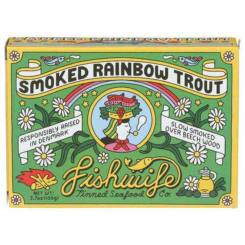 Fishwife Tinned Seafood CO. Smoked Rainbow Trout - 3.7 Ounce