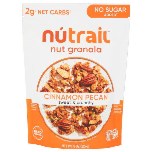Nutrail Cinnamon Pecan Granola Keto Nut - 8 Ounce Image 1 of 4