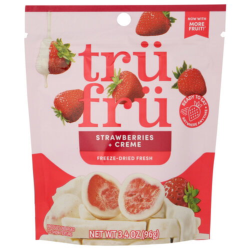 Tru Fru Freeze Dried Strawberries & Crème - 3.4 Ounce Image 1 of 4