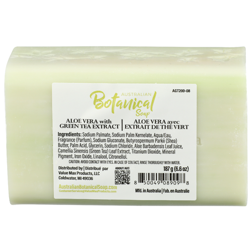 Australian Botanical Soap Aloe Vera With Green Tea Extract Soap Bar - 187 Gram Image 1 of 3