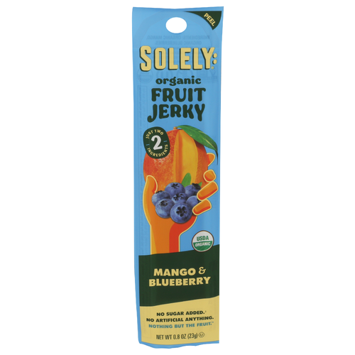 SOLELY Organic Mango & Blueberry Fruit Jerky - 0.8 Ounce Image 1 of 4