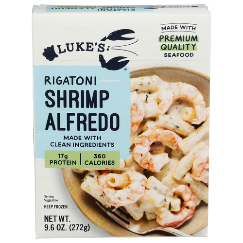 LUKE's Lobster Frozen Rigatoni Shrimp Alfredo - 9.6 Ounce
