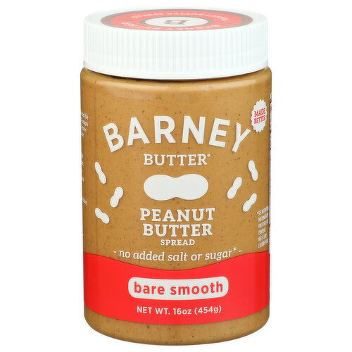 Barney Butter Bare Smooth Peanut - 16 Ounce