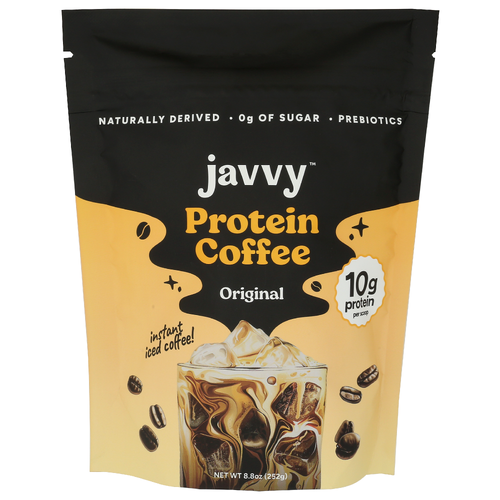 Javvy Coffee Original Powder Instant Iced With Premium Whey Protein & No Added Sugar - 8.8 Ounce Image 1 of 4