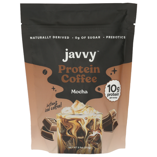 Javvy Coffee Mocha Powder Instant Iced With Premium Whey Protein & No Added Sugar - 8.9 Ounce Image 1 of 4