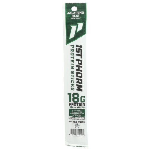 1st Phorm Jalapeno Heat Protein Meat Sticks - 2 Ounce