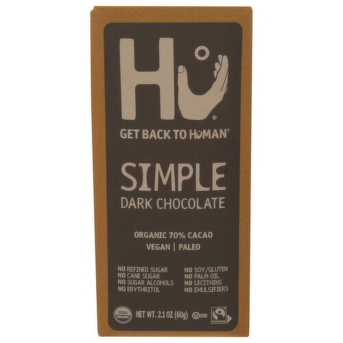Hu Simple Dark Chocolate Bar - 2.1 Ounce Image 1 of 4