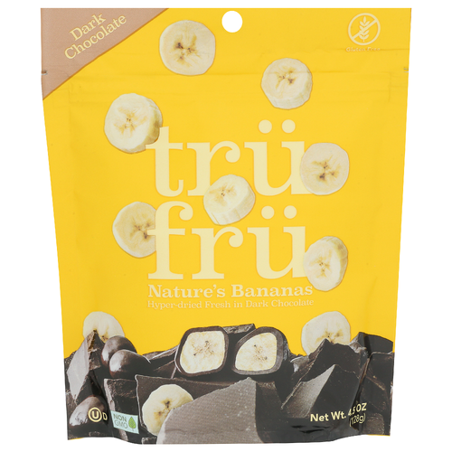 Tru Fru Dark Chocolate Bananas - 4.5 Ounce
