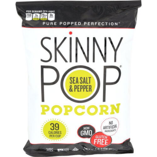 Skinny Pop Popcorn Sea Salt & Pepper - 4.4 Ounce
