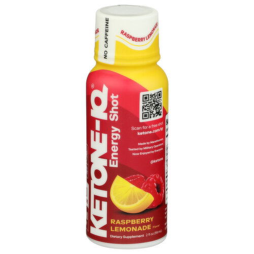 KETONE-IQ Raspberry Lemonade No Caffeine Energy Shot - 2 Fluid Ounce Image 1 of 2