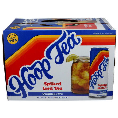 BROOKSHIRE'S Hoop Tea Spiked Iced Original, Pack - 12 Count