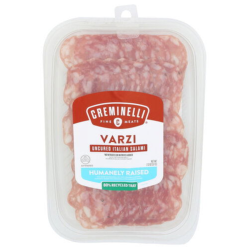 CREMINELLI Sliced Varzi Salame Made With Nutmeg - 2 Ounce