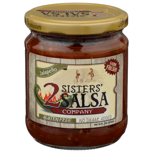 2 Sisters' Salsa Company Farm Fresh! Jalapeno - 16 Fluid Ounce