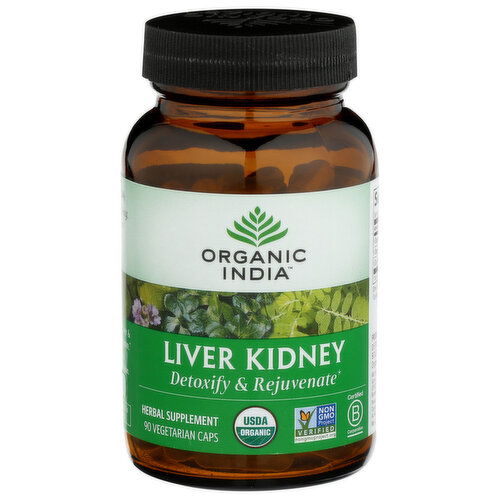 Organic India Liver Kidney 90 - 90 Count